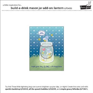 Lawn Fawn - Dies - Build-A-Drink Mason Jar Add-On: Lantern