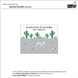 Lawn Fawn - Dies - Cactus Border