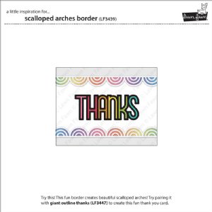 Lawn Fawn - Dies - Scalloped Arches Border