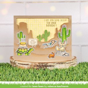 Lawn Fawn - Dies - Desert Canyon Backdrop