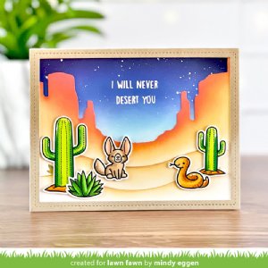 Lawn Fawn - Dies - Desert Canyon Backdrop