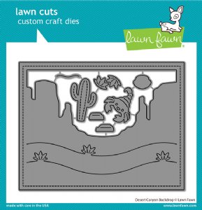 Lawn Fawn - Dies - Desert Canyon Backdrop