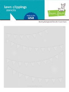 Lawn Fawn - Stencil Pack - Bunting Background