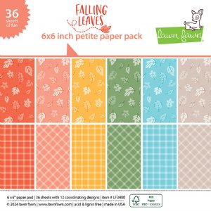 Lawn Fawn - 6X6 Petite Paper Pack - Falling Leaves