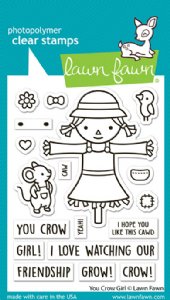 Lawn Fawn - Clear Stamp - You Crow Girl