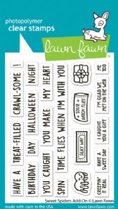 Lawn Fawn - Clear Stamp - Sweet Spiders Add-On