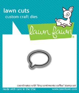 Lawn Fawn - Die - Tiny Sentiments: Coffee