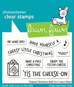 Lawn Fawn - Clear Stamp - Cheesy Christmas Add-On