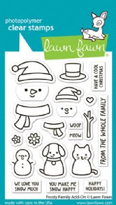 Lawn Fawn - Clear Stamp - Frosty Family Add-On