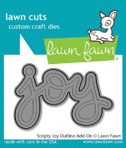 Lawn Fawn - Die - Scripty Joy Outline Add-On