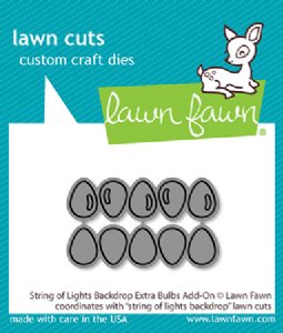 Lawn Fawn - Die - String Of Lights Backdrop Extra Bulbs Add-On