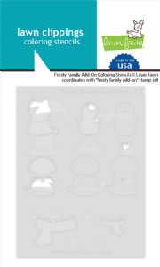 Lawn Fawn - Coloring Stencils - Frosty Family Add-On