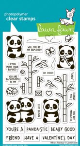 Lawn Fawn - Clear Stamp - I Heart Pandas