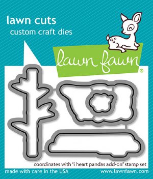 Lawn Fawn - Die - I Heart Pandas Add-On