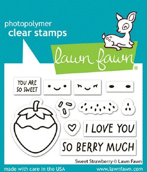 Lawn Fawn - Clear Stamp - Sweet Strawberry