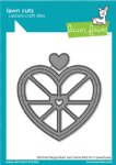 Lawn Fawn - Die - Stitched Happy Heart Geo Frame Add-On