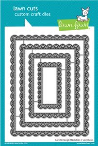 Lawn Fawn - Die - Lacy Rectangle Stackables