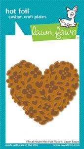 Lawn Fawn - Hot Foil Plate - Floral Heart