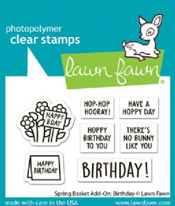 Lawn Fawn - Clear Stamp - Spring Basket Add-On: Birthday