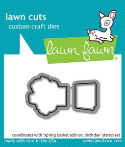 Lawn Fawn - Die - Spring Basket Add-On: Birthday