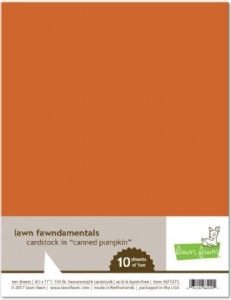 Lawn Fawn - 8.5X11 Cardstock -  Canned Pumpkin