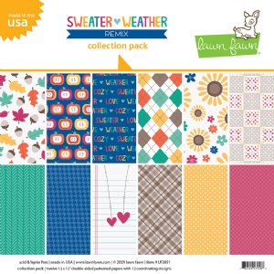 Lawn Fawn - 12X12 Collection Pack - Sweater Weather Remix