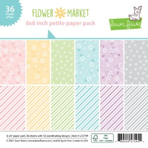 Lawn Fawn - 6X6 Petite Paper Pack - Flower Market