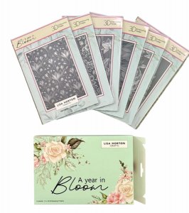 Lisa Horton - 3D Embossing Folder - A Year In Bloom