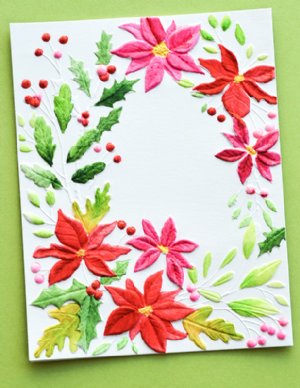 Memory Box - 3D Embossing Folder & Dies - Poinsettia Corner