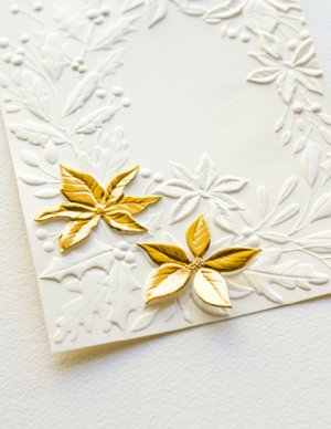 Memory Box - 3D Embossing Folder & Dies - Poinsettia Corner