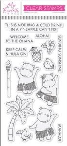 My Favorite Things - Clear Stamp - Hula Hippos