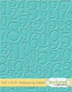 Taylored Expressions - Embossing Folder - Take a Number