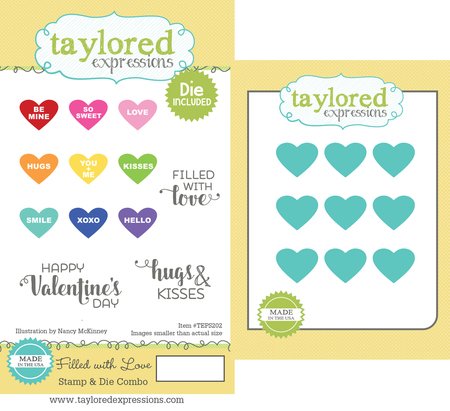 Taylored Expressions - Stamp & Die Combo - Filled with Love