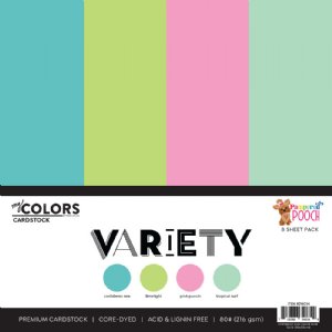 Photo Play Paper - My Colors 12X12 Cardstock Variety Pack - Pampered Pooch (8 Sheets)