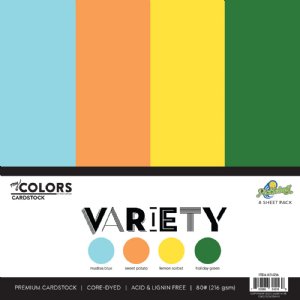 Photo Play Paper - My Colors 12X12 Cardstock Variety Pack - Pickleball (8 Sheets)