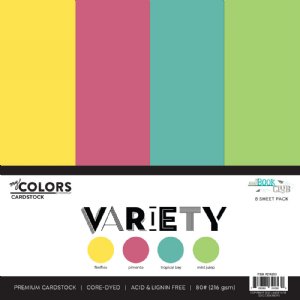 Photo Play Paper - My Colors 12X12 Cardstock Variety Pack - Book Club (8 Sheets)