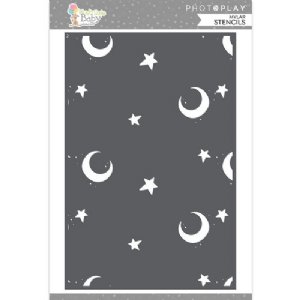 Photo Play - Stencils - Hush Little Baby - Moon & Stars