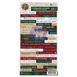 Prima - Chipboard Stickers - From The North Pole