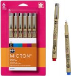 Pigma - Micron Pen Set - (01) - Asst (6 pc)