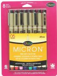 Pigma - Micron Pen Set - (05) - Asst (8 pc)