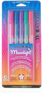 Gelly Roll - Moonlight Pen Set - 10 Bold - Dusk Pack (5 pc)