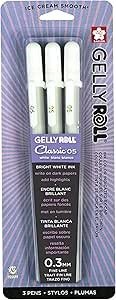 Gelly Roll - Classic Pen - 05 Fine - White (3 pk)