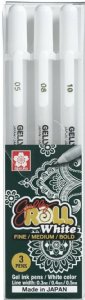 Gelly Roll - Classic Pen Set - (05/08/10) - White (3 pk)