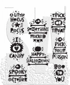 Tim Holtz - Cling Stamp - Halloween Whatnots