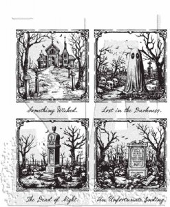 Tim Holtz - Cling Stamp - Framed Frights