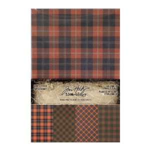 Idea-ology - Tim Holtz - Halloween - Kraftstock Sparkle - Plaid