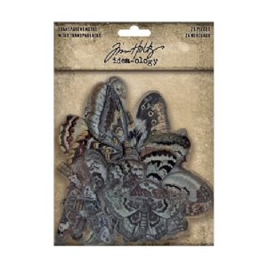 Idea-ology - Tim Holtz - Halloween - Transparencies - Moths