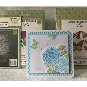 Lisa Horton - 3D Embossing Folder & Die - Hydrangea Blooms