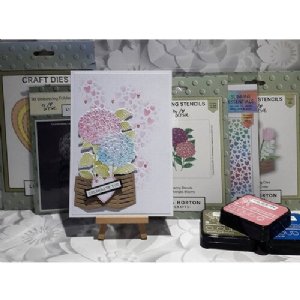 Lisa Horton - 3D Embossing Folder & Die - Hydrangea Blooms