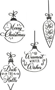 Sizzix - Stamps - Christmas Baubles